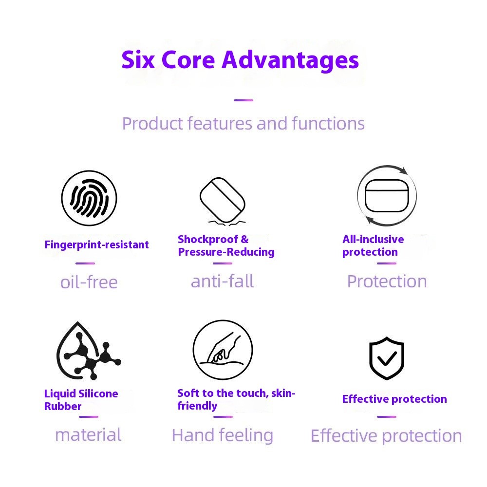  AirPods Pro 3 Skal Silikon Med Nyckelring Katt Ljus Lila - Teknikhallen.se