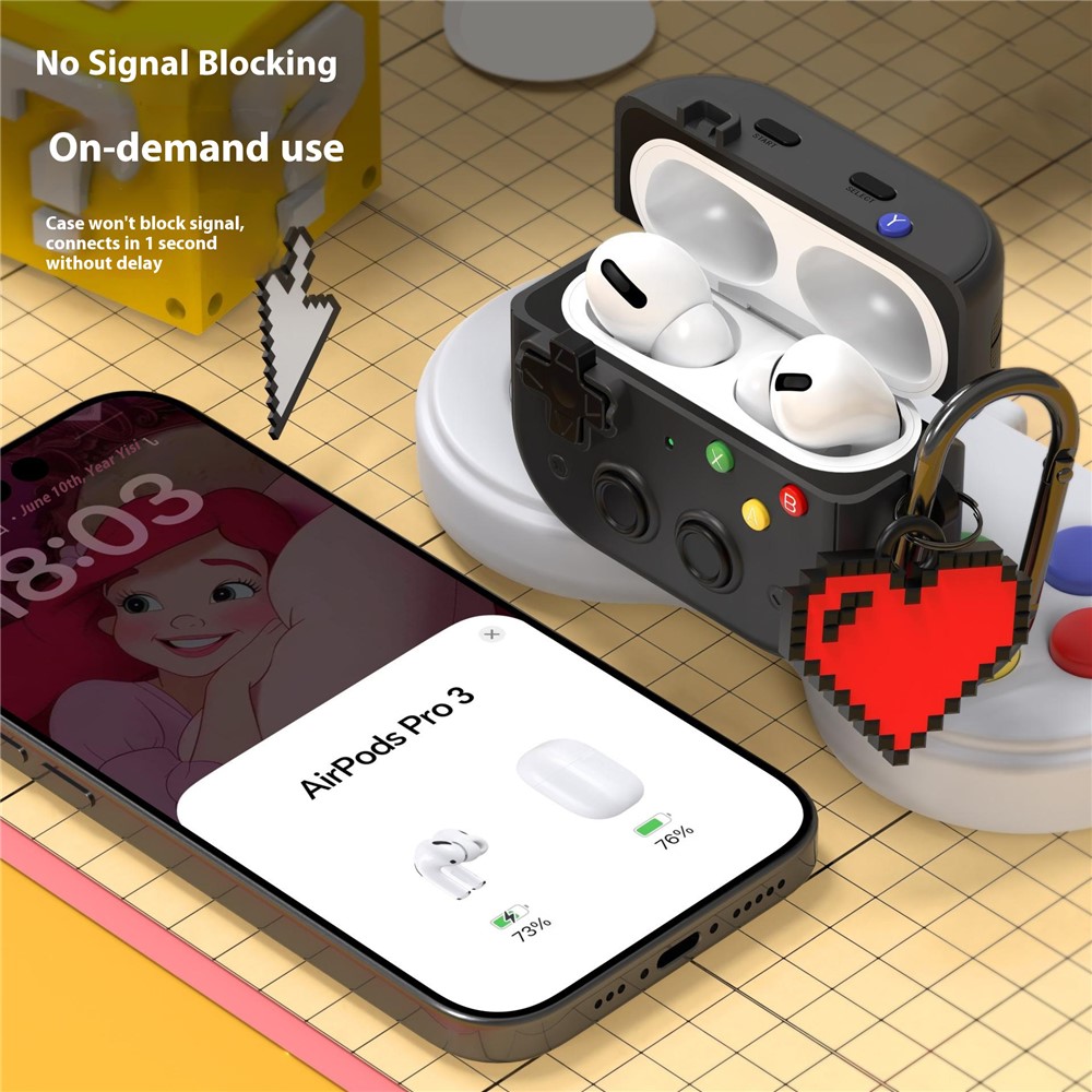  AirPods Pro 3 Skal Game Console Vit - Teknikhallen.se