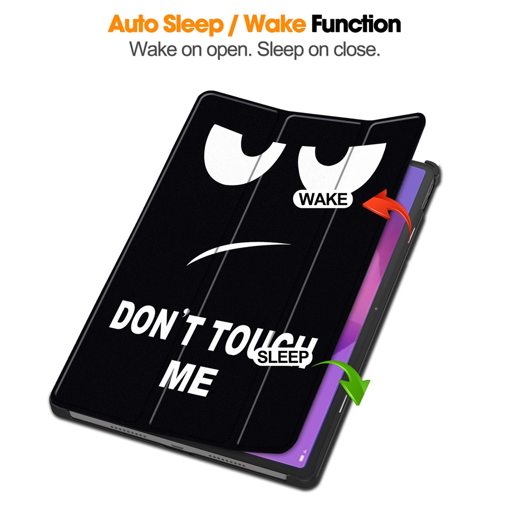  Lenovo Idea Tab Pro Fodral Tri-Fold Dont Touch Me - Teknikhallen.se