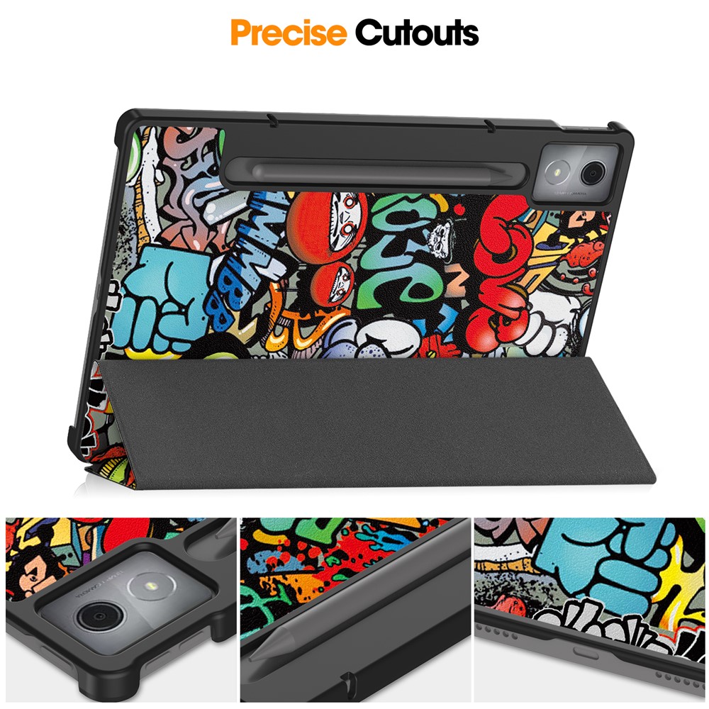  Lenovo Idea Tab Pro Fodral Tri-Fold Graffiti - Teknikhallen.se