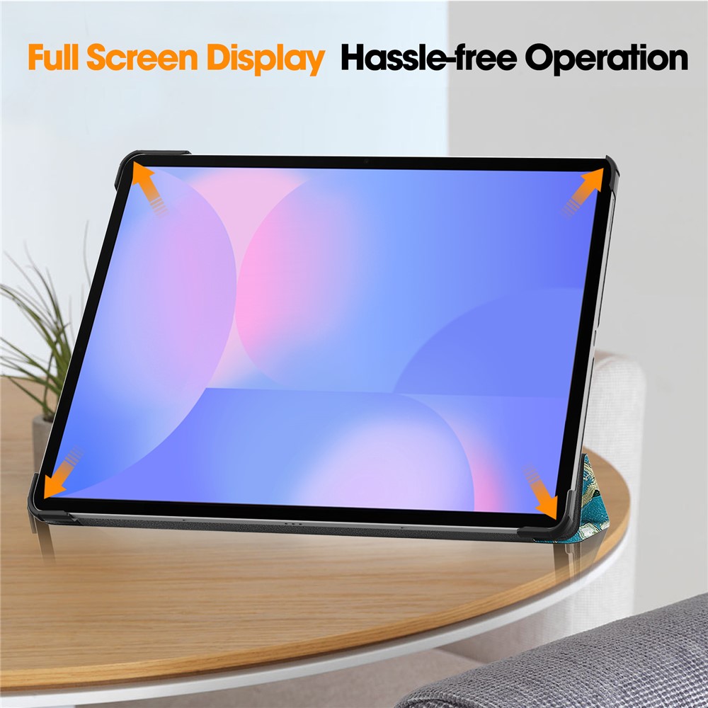  Samsung Galaxy S10 FE Plus Fodral Tri-Fold Peach Blossom - Teknikhallen.se