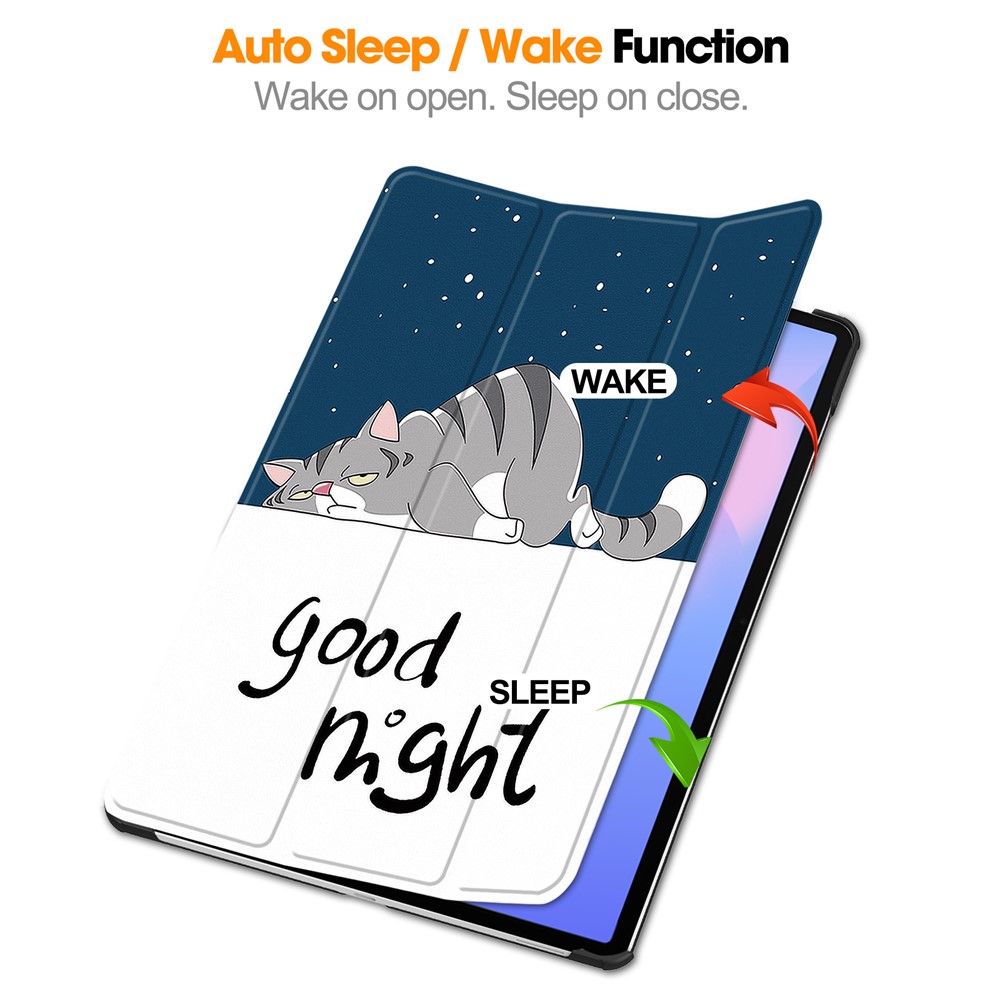  Samsung Galaxy S10 FE Plus Fodral Tri-Fold Katt - Teknikhallen.se