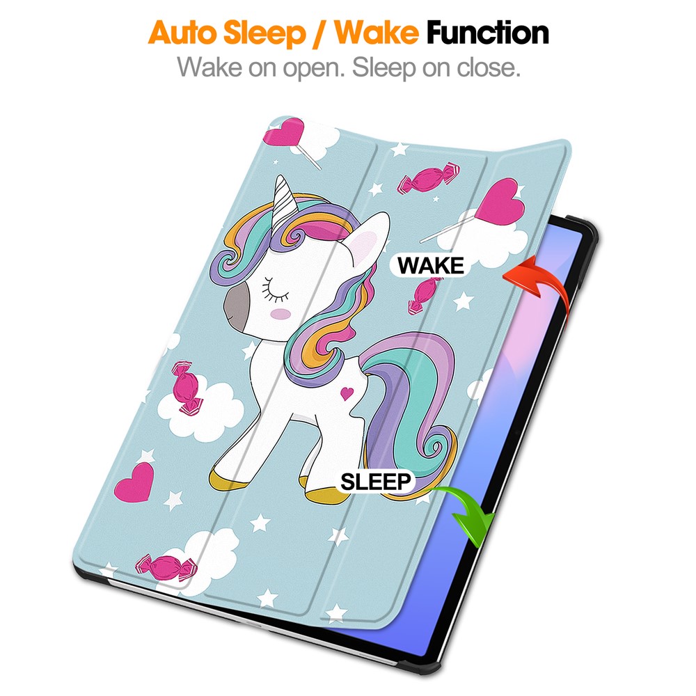  Samsung Galaxy S10 FE Plus Fodral Tri-Fold Enhörning - Teknikhallen.se