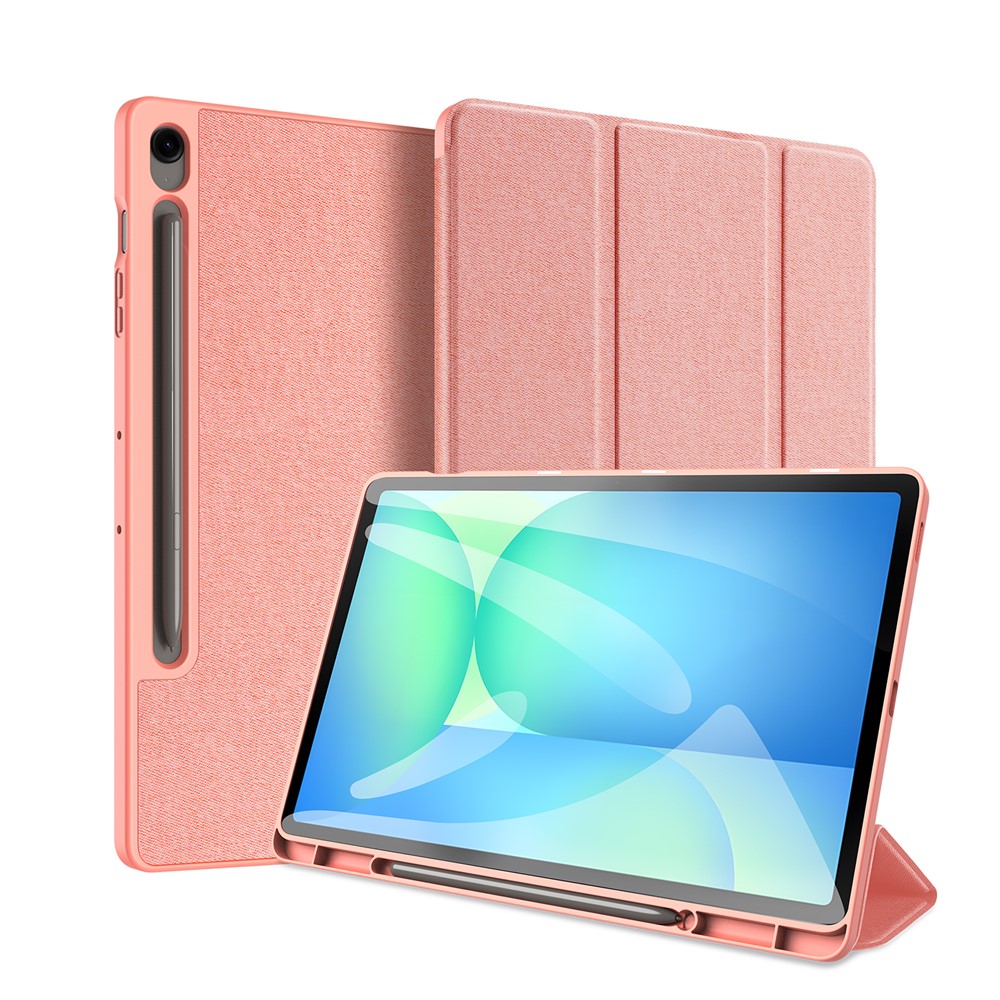 DUX DUCIS DUX DUCIS Galaxy Tab S10 FE Plus Fodral DOMO Tri-Fold Rosa - Teknikhallen.se