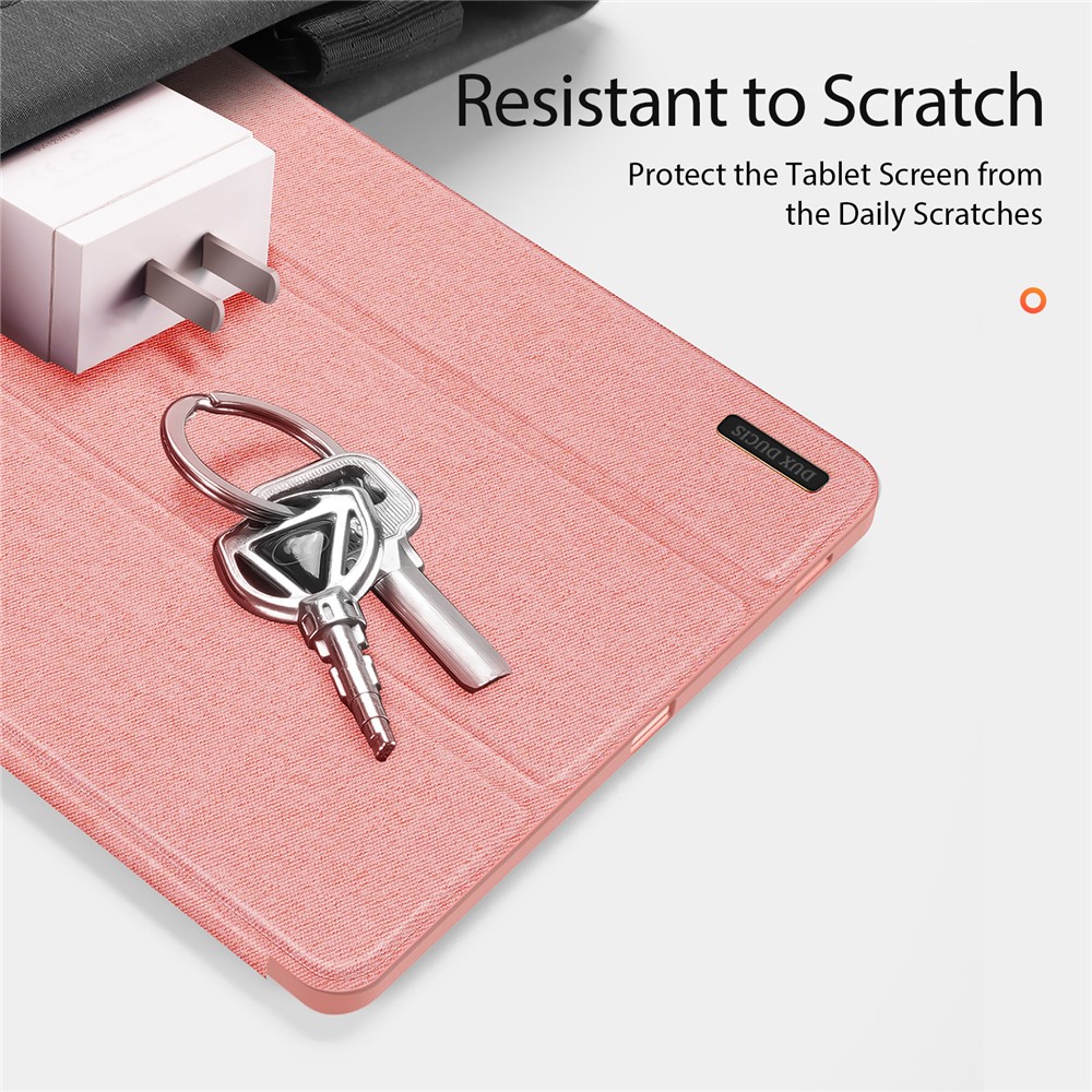 DUX DUCIS DUX DUCIS Galaxy Tab S10 FE Plus Fodral DOMO Tri-Fold Rosa - Teknikhallen.se