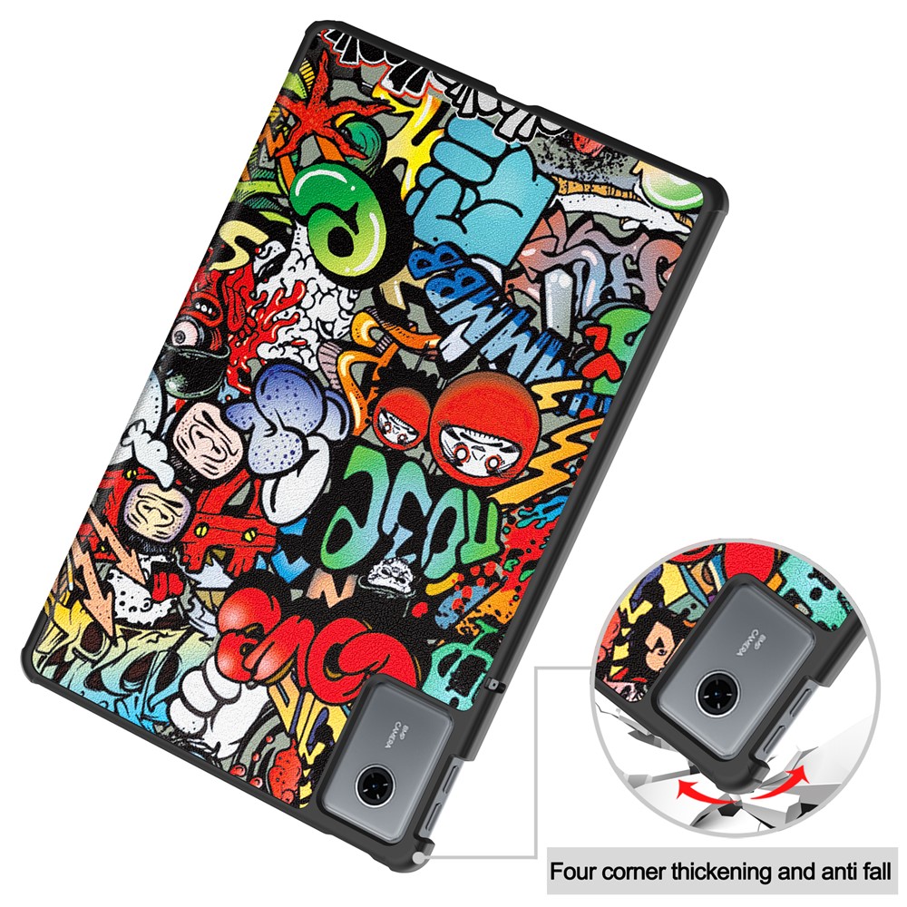  Lenovo Idea Tab Fodral Tri-Fold Graffiti - Teknikhallen.se