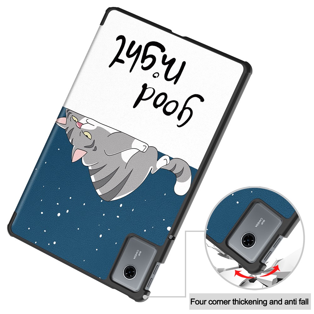  Lenovo Idea Tab Fodral Tri-Fold Katt - Teknikhallen.se