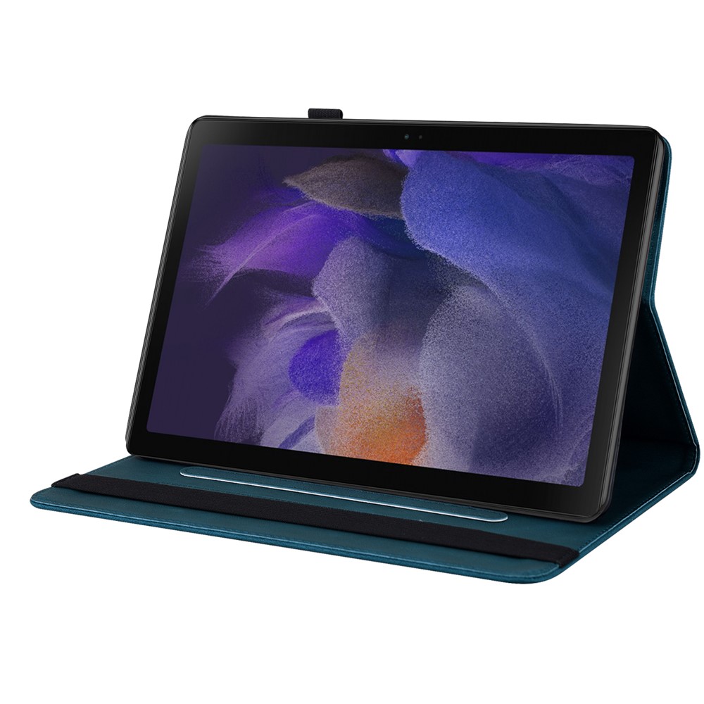  Samsung Galaxy Tab A11 / A9 Fodral Butterfly Flower Blå - Teknikhallen.se