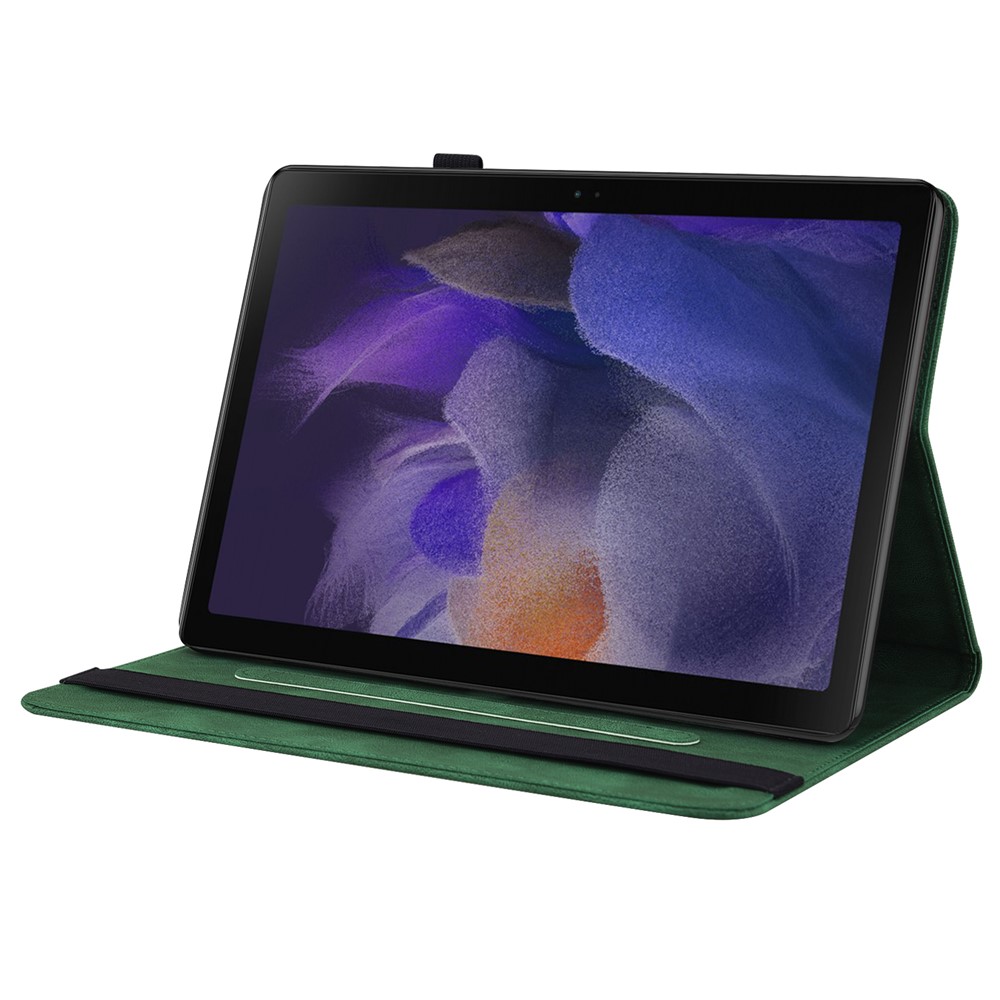  Samsung Galaxy Tab A11 Plus Fodral Butterfly Flower Grön - Teknikhallen.se