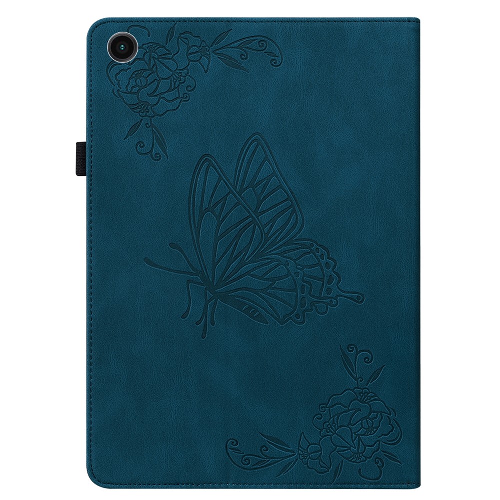  Samsung Galaxy Tab A11 Plus Fodral Butterfly Flower Blå - Teknikhallen.se