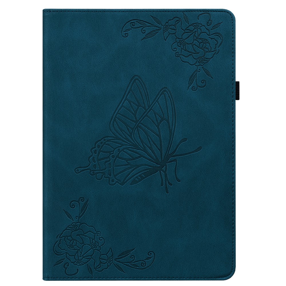  Samsung Galaxy Tab A11 Plus Fodral Butterfly Flower Blå - Teknikhallen.se