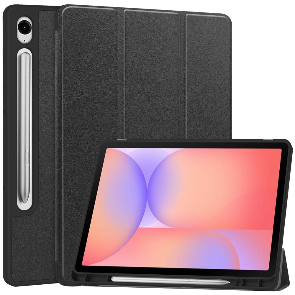  Samsung Galaxy Tab S10 Lite Fodral Tri-Fold Pennhållare Svart - Teknikhallen.se