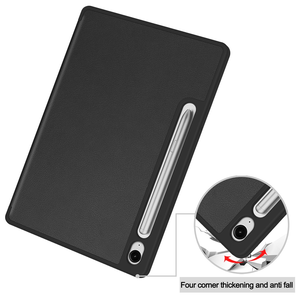  Samsung Galaxy Tab S10 Lite Fodral Tri-Fold Pennhållare Svart - Teknikhallen.se