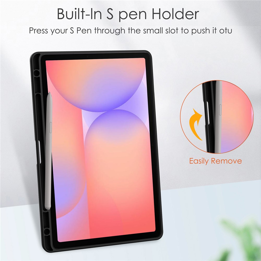  Samsung Galaxy Tab S10 Lite Fodral Tri-Fold Hybrid Svart - Teknikhallen.se