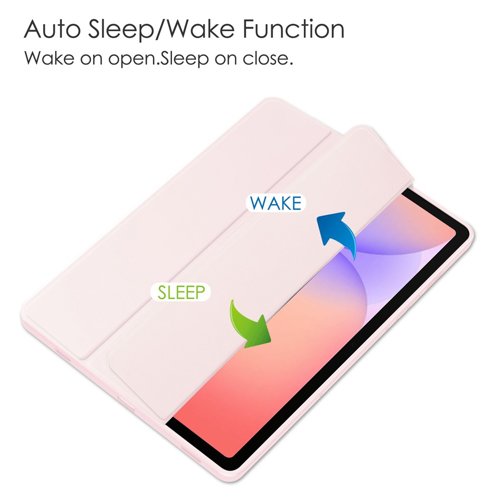  Samsung Galaxy Tab S10 Lite Fodral Tri-Fold Hybrid Rosa - Teknikhallen.se