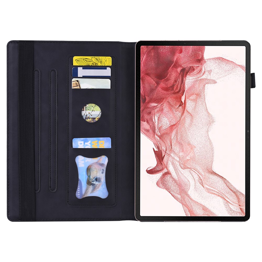  Galaxy Tab S11/S10 Lite/S10 FE/S9/S9 FE/S8/S7 Fodral Läder Svart - Teknikhallen.se