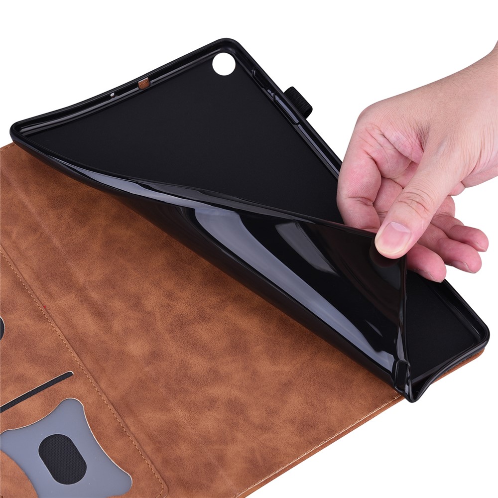  Galaxy Tab S11/S10 Lite/S10 FE/S9/S9 FE/S8/S7 Fodral Läder Brun - Teknikhallen.se