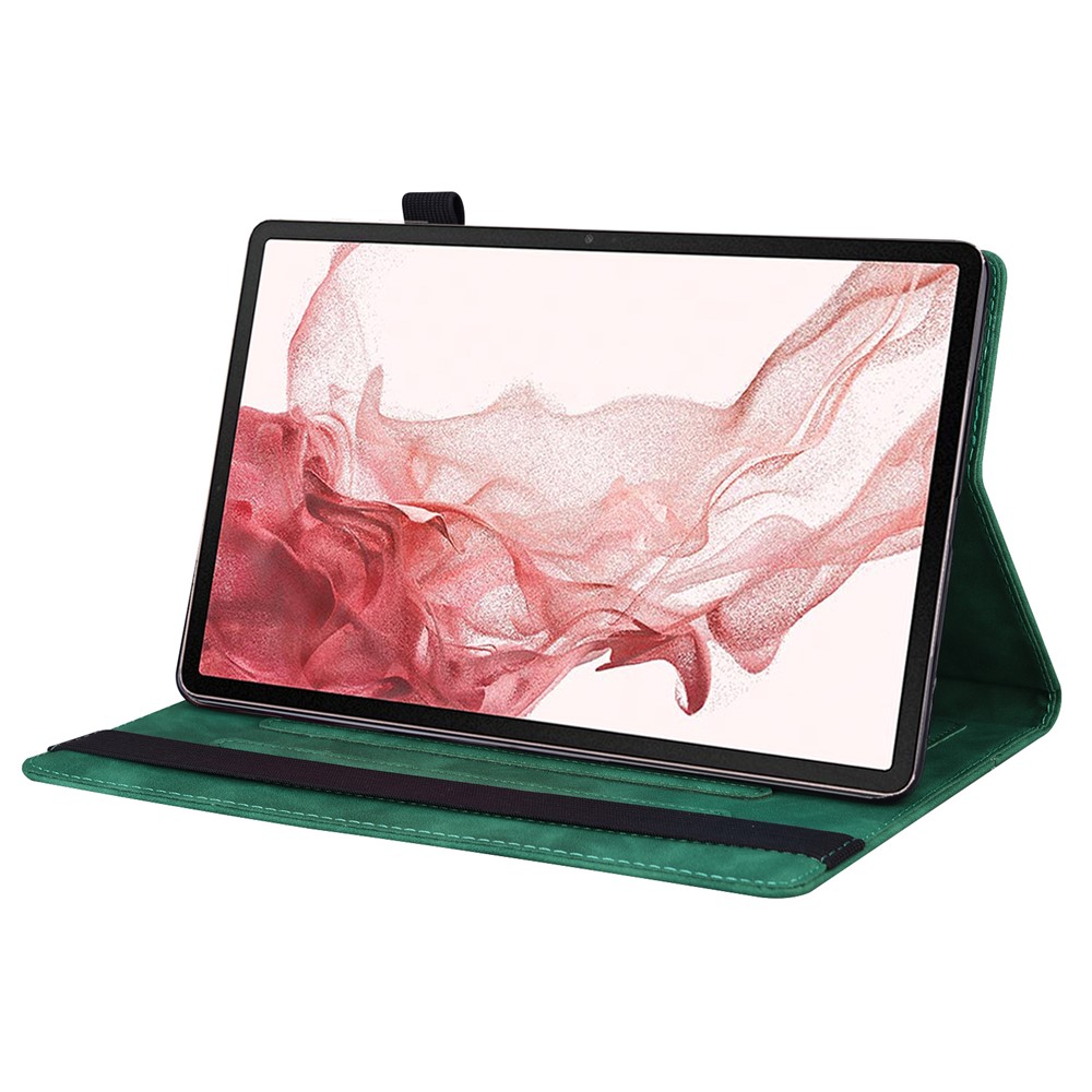  Galaxy Tab S11/S10 Lite/S10 FE/S9/S9 FE/S8/S7 Fodral Läder Grön - Teknikhallen.se