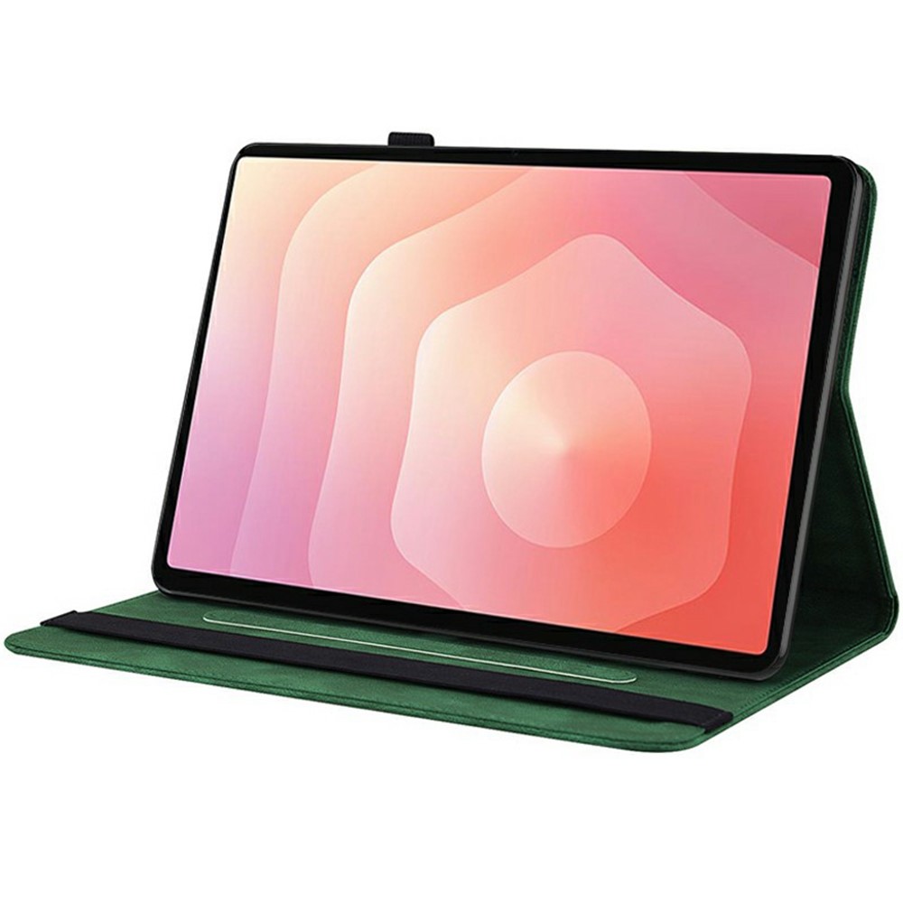  Samsung Galaxy Tab S11 Fodral Butterfly Flower Grön - Teknikhallen.se