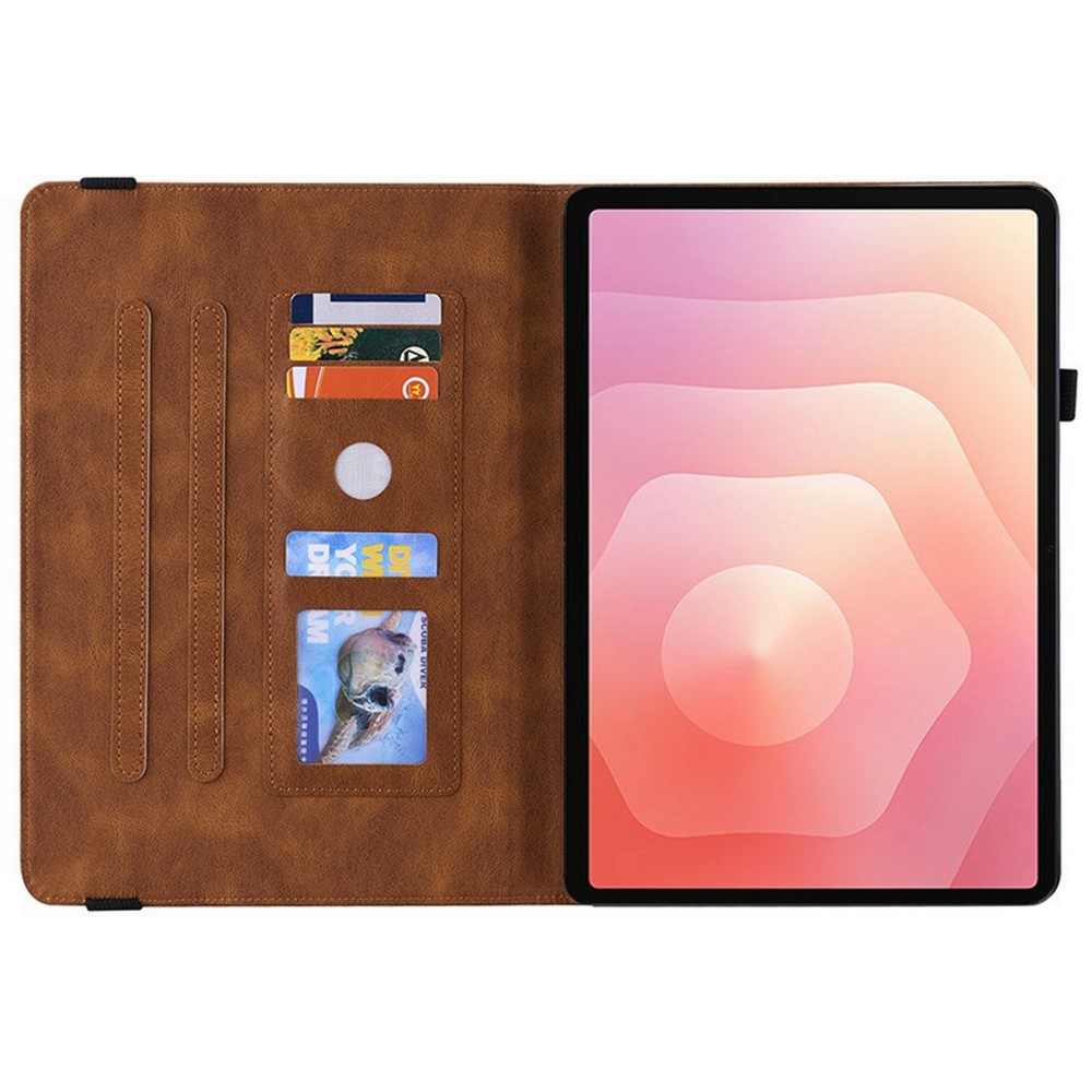  Samsung Galaxy Tab S11 Fodral Butterfly Flower Brun - Teknikhallen.se