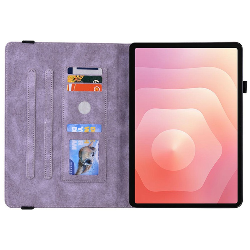  Samsung Galaxy Tab S11 Fodral Butterfly Flower Lila - Teknikhallen.se