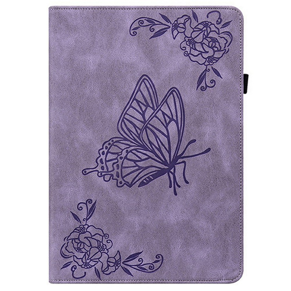  Samsung Galaxy Tab S11 Fodral Butterfly Flower Lila - Teknikhallen.se