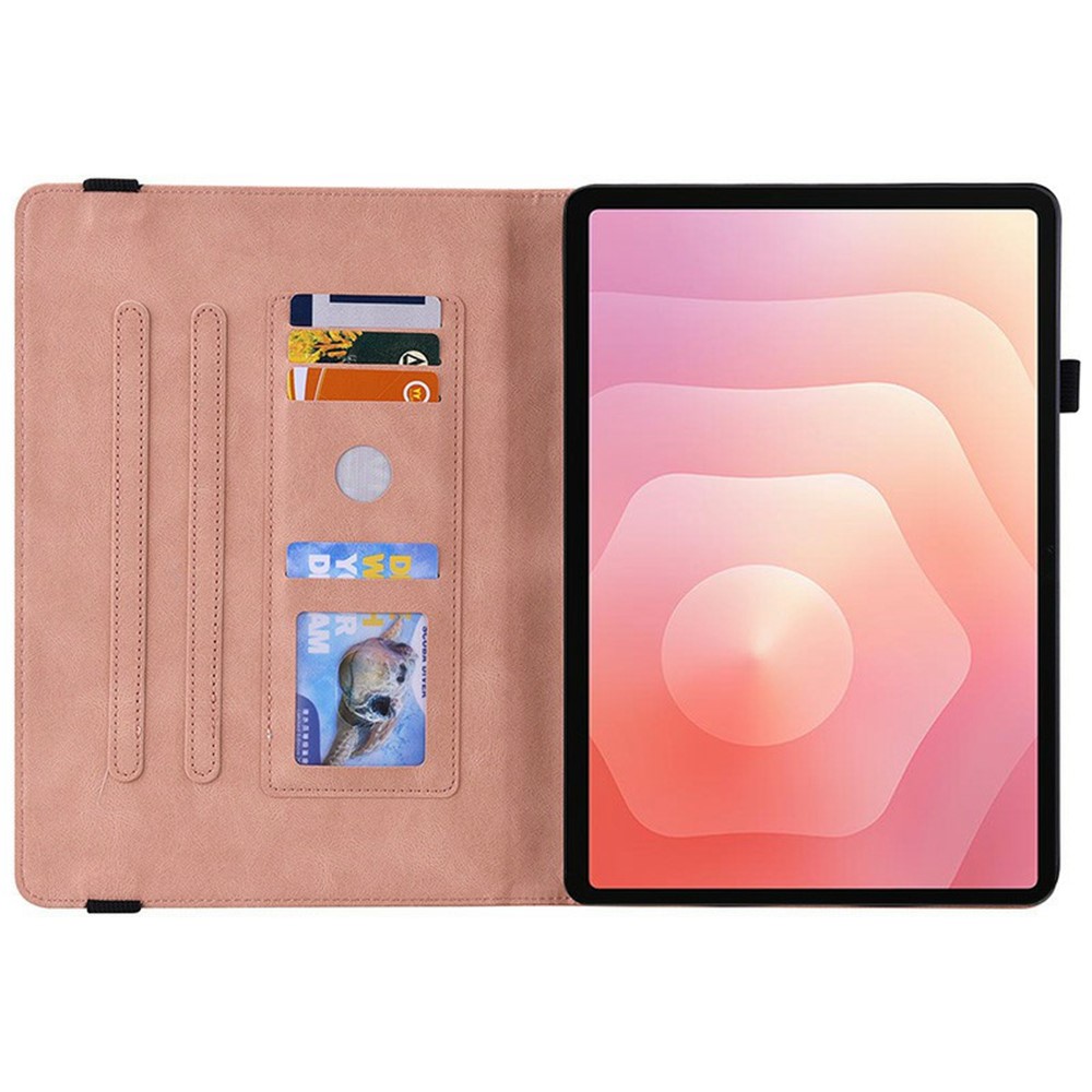  Samsung Galaxy Tab S11 Fodral Butterfly Flower Rosa - Teknikhallen.se