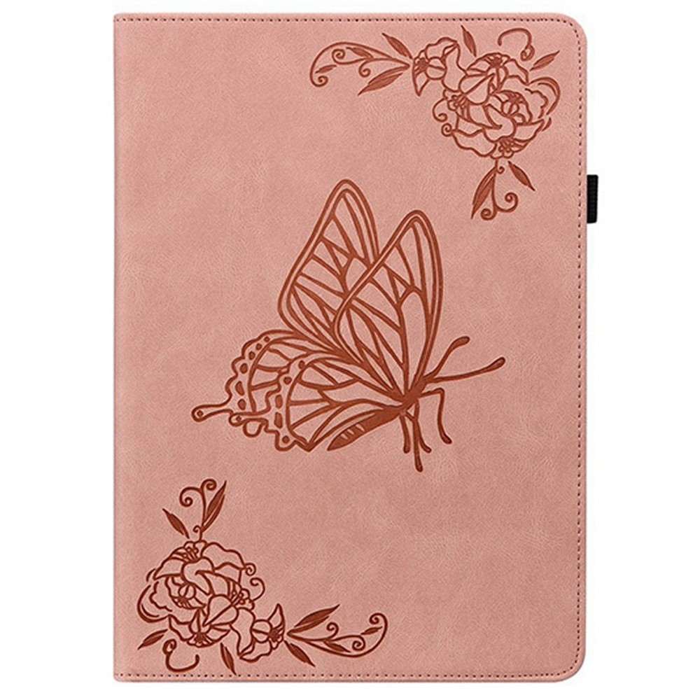  Samsung Galaxy Tab S11 Fodral Butterfly Flower Rosa - Teknikhallen.se
