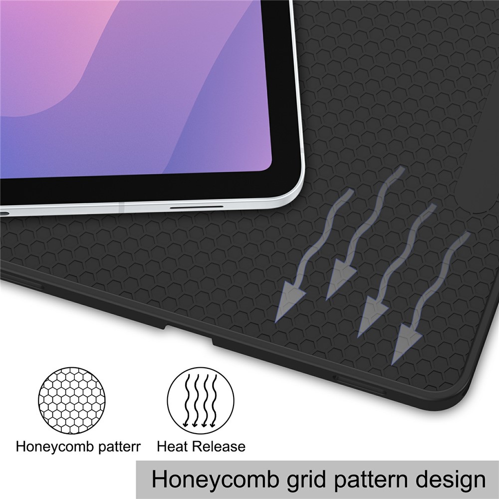  Samsung Galaxy Tab S11 Fodral Tri-Fold Läder Blå - Teknikhallen.se