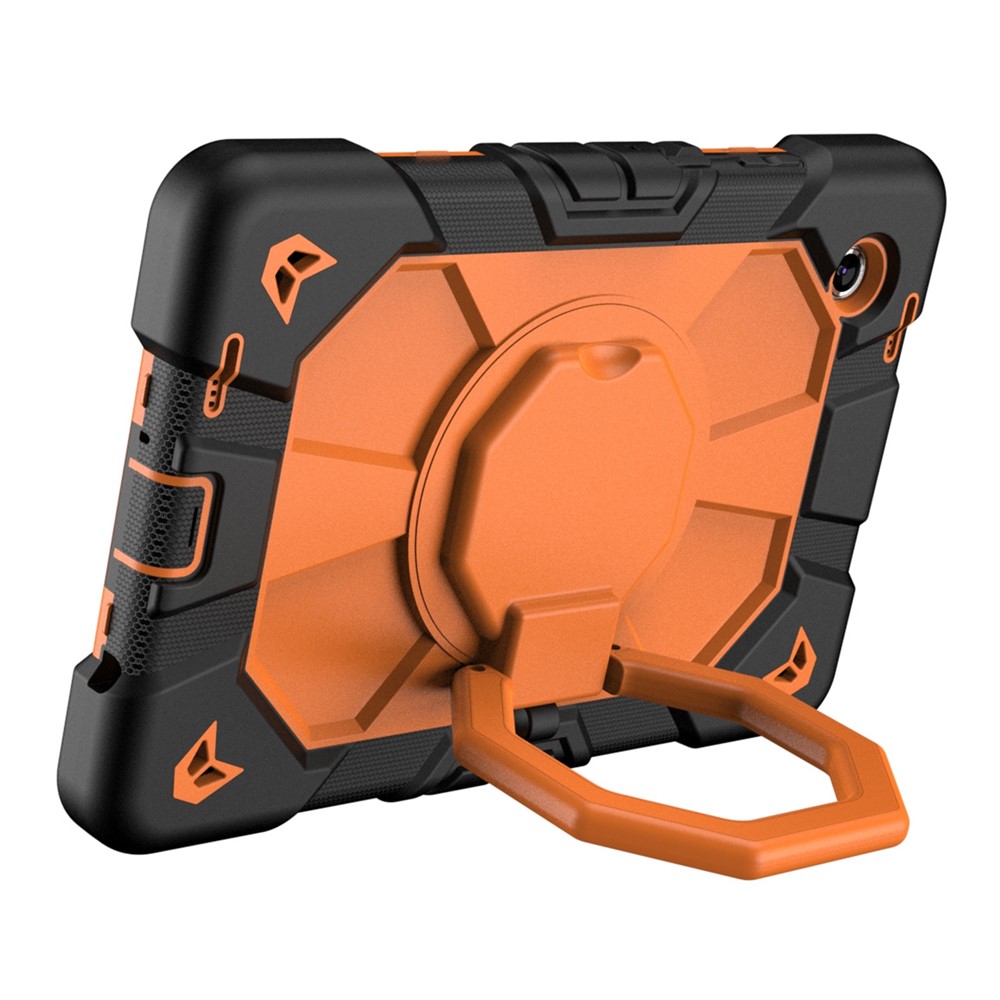  Galaxy Tab A11 Skal Kickstand Shockproof Svart / Orange - Teknikhallen.se