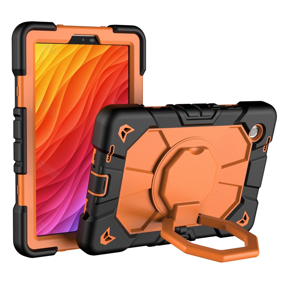  Galaxy Tab A11 Plus Skal Kickstand Shockproof Svart / Orange - Teknikhallen.se