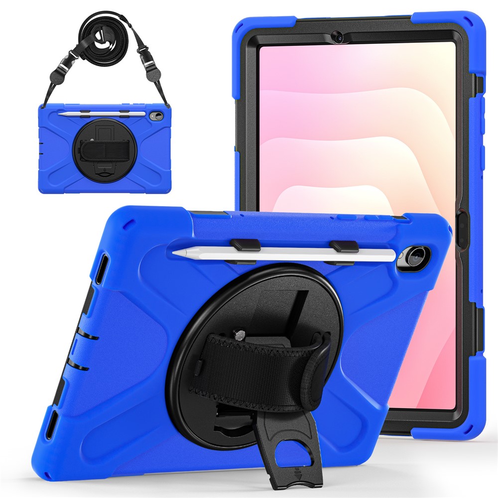  Samsung Galaxy Tab S11 Skal Shockproof Hybrid Kickstand Blå - Teknikhallen.se