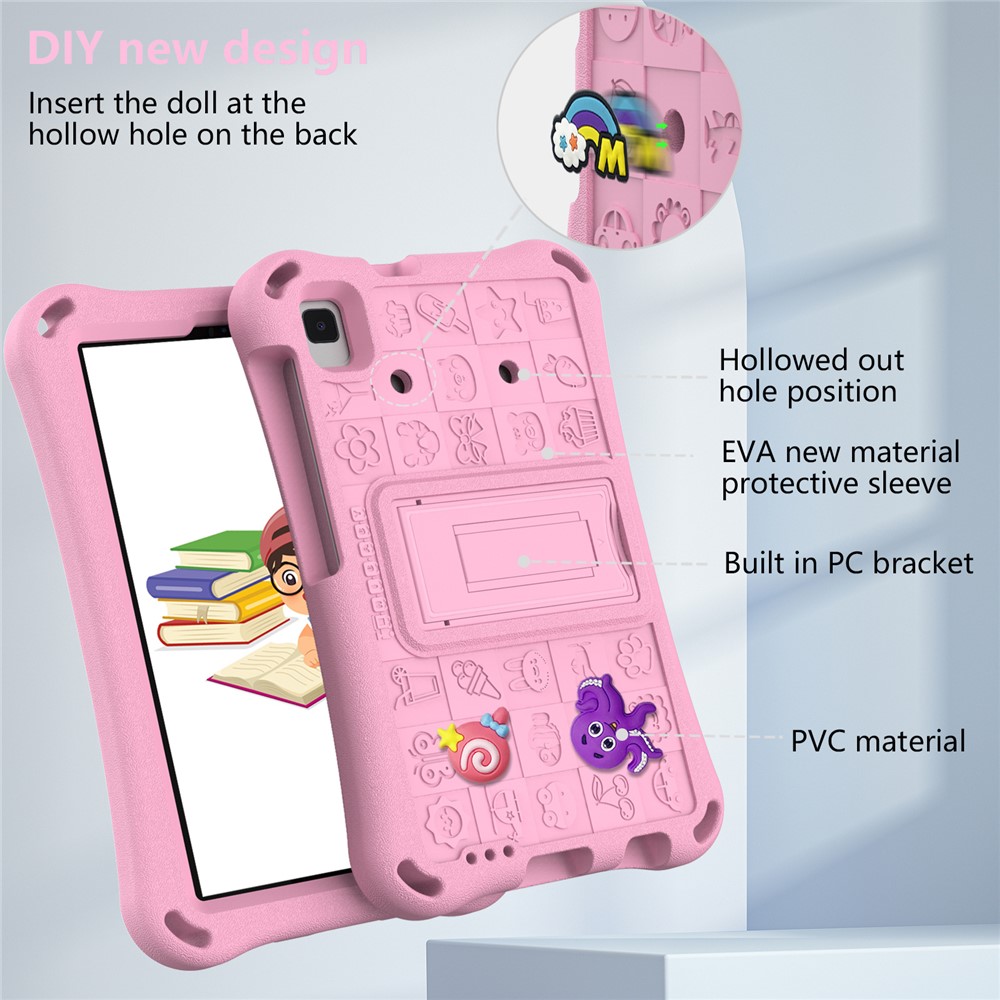  Galaxy Tab A11 / A9 / A7 Lite / A 8.0 Skal EVA Kickstand Rosa - Teknikhallen.se