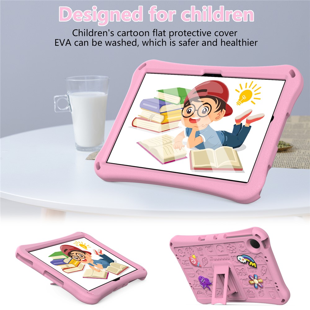  Samsung Galaxy Tab A11 Plus / A9 Plus Skal EVA Kickstand Rosa - Teknikhallen.se