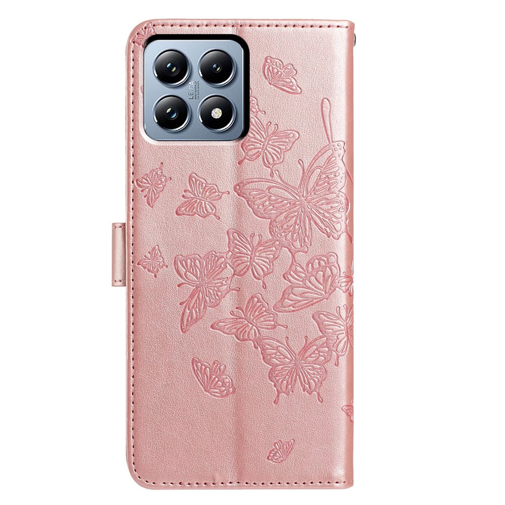  Xiaomi 15T Fodral Med Fjäril Tryck Roséguld - Teknikhallen.se
