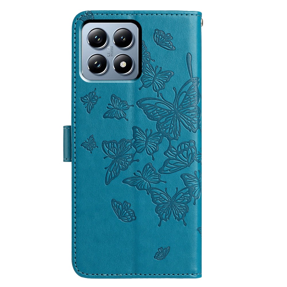  Xiaomi 15T Fodral Med Fjäril Tryck Blå - Teknikhallen.se