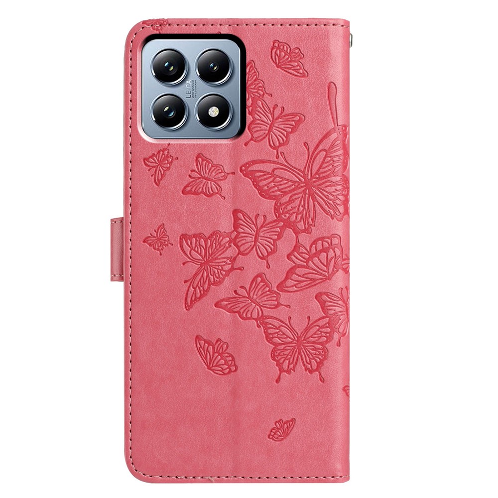  Xiaomi 15T Fodral Med Fjäril Tryck Rosa - Teknikhallen.se