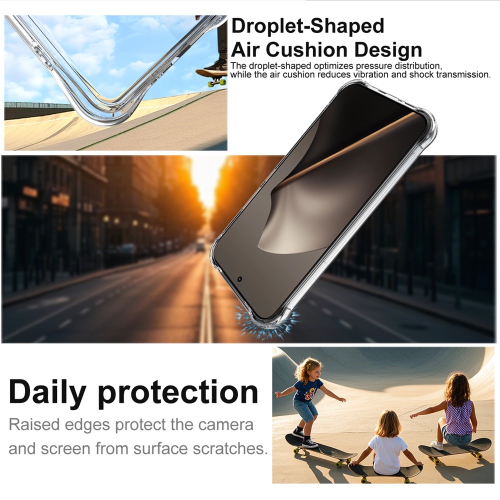 IMAK IMAK Xiaomi 15T Pro Skal Airbag Shockproof Transparent - Teknikhallen.se