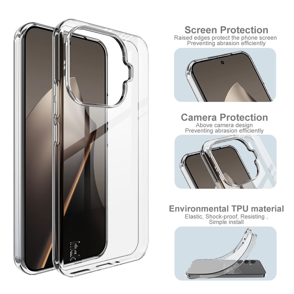 IMAK IMAK Xiaomi 15T Pro Skal Soft TPU Transparent - Teknikhallen.se