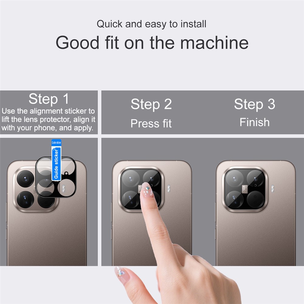 IMAK IMAK Xiaomi 15T Pro Linsskydd Härdat Glas Svart - Teknikhallen.se