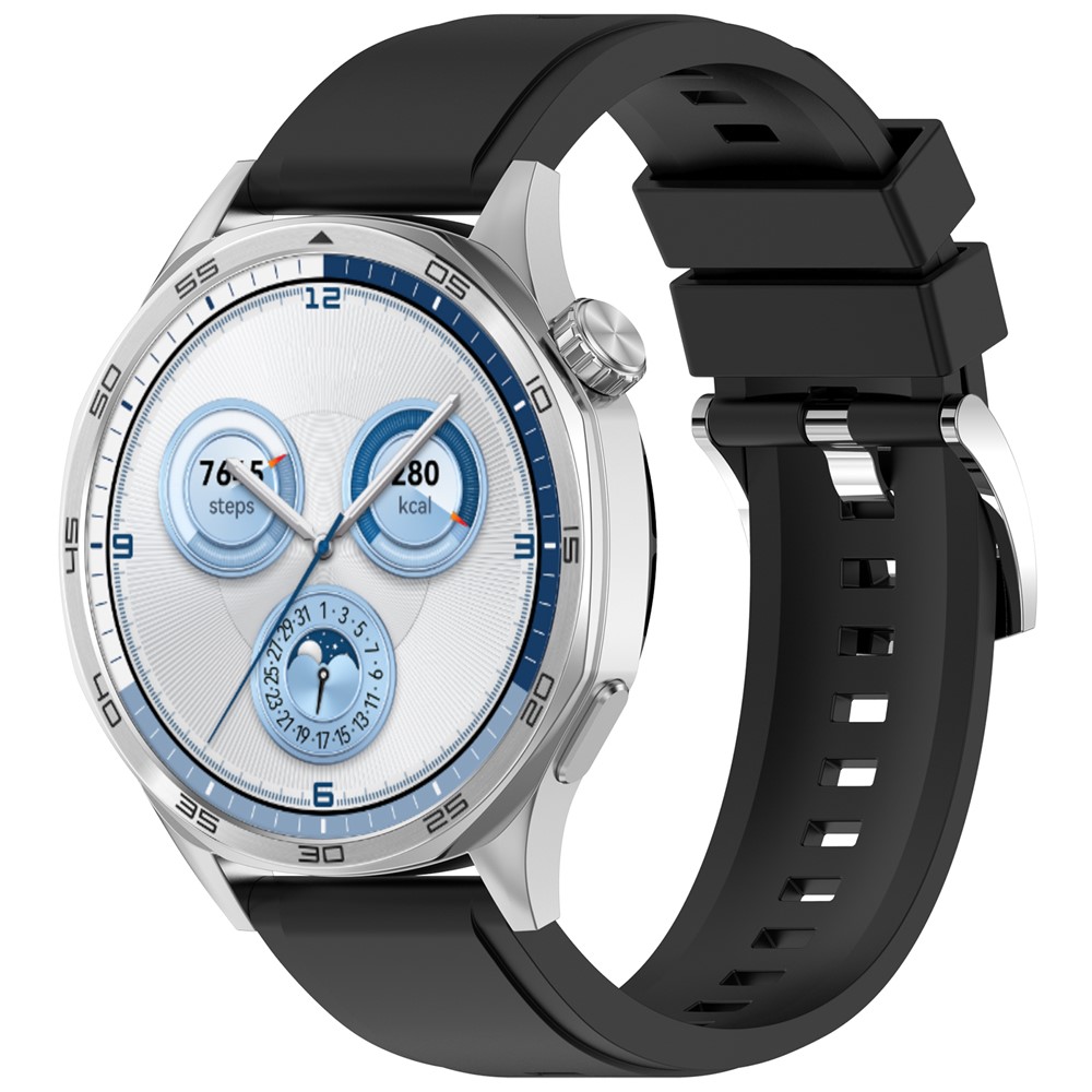  Klockarmband 22 mm Quick Release Silikon Svart - Teknikhallen.se