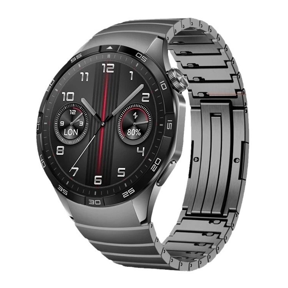  Huawei Watch GT 6 46 mm Armband Rostfritt Stål Grå - Teknikhallen.se