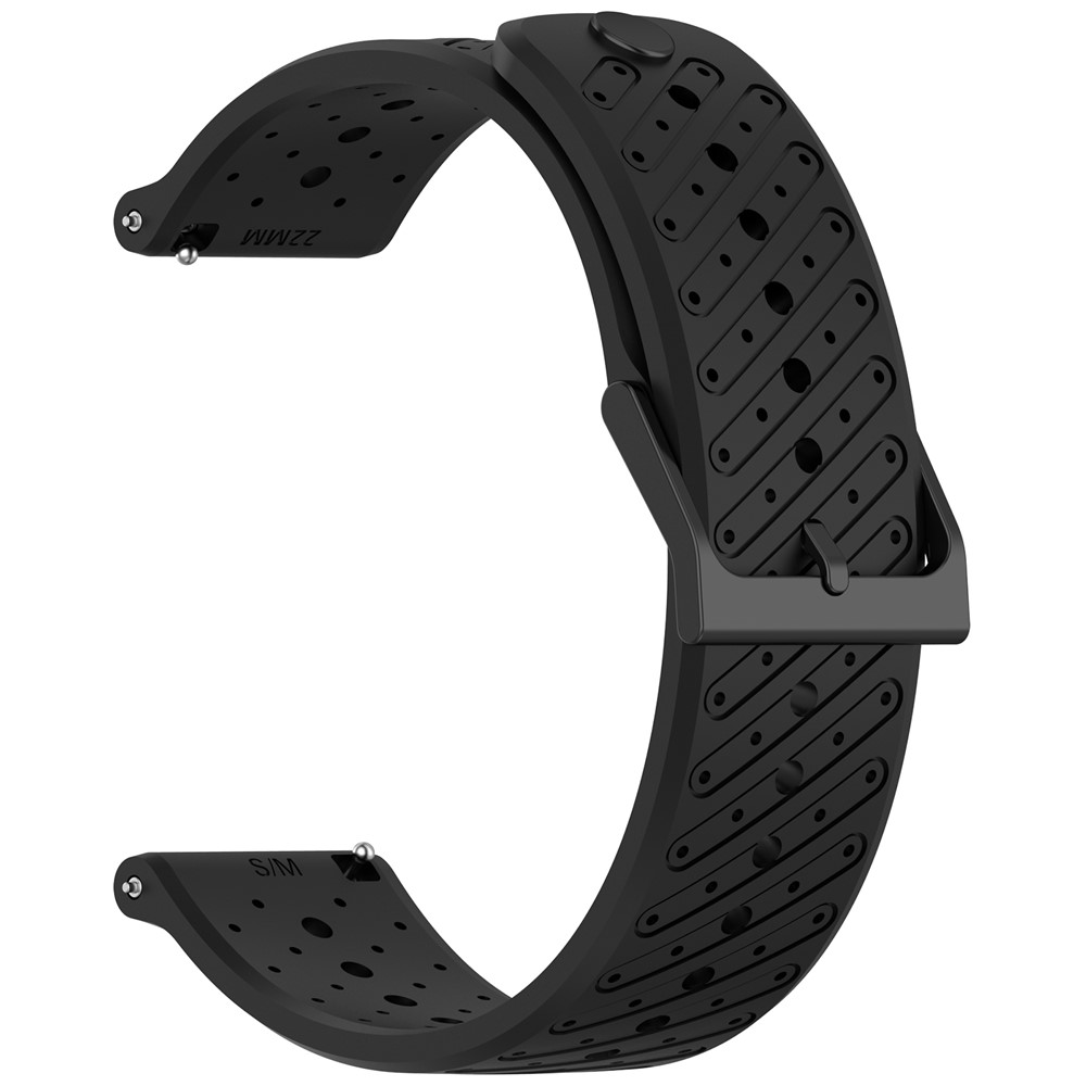  Klockarmband 22 mm Quick Release Silikon Svart - Teknikhallen.se