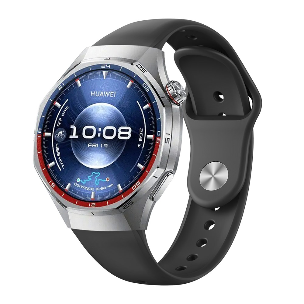  Huawei Watch GT 6 Pro 46 mm Armband Silikon Svart - Teknikhallen.se