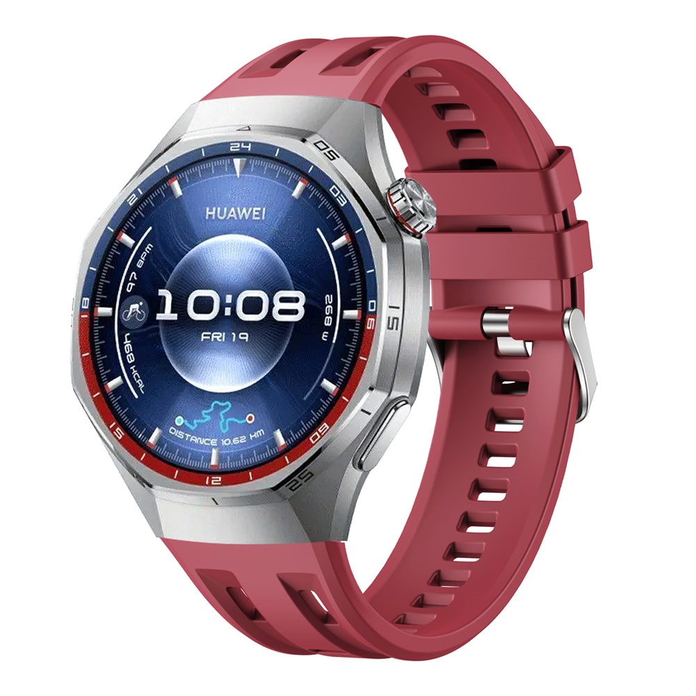  Huawei Watch GT 6 Pro 46 mm Armband FlexSilicone Vinröd - Teknikhallen.se
