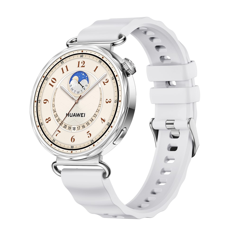  Klockarmband 18 mm Quick Release Wave Silikon Vit - Teknikhallen.se