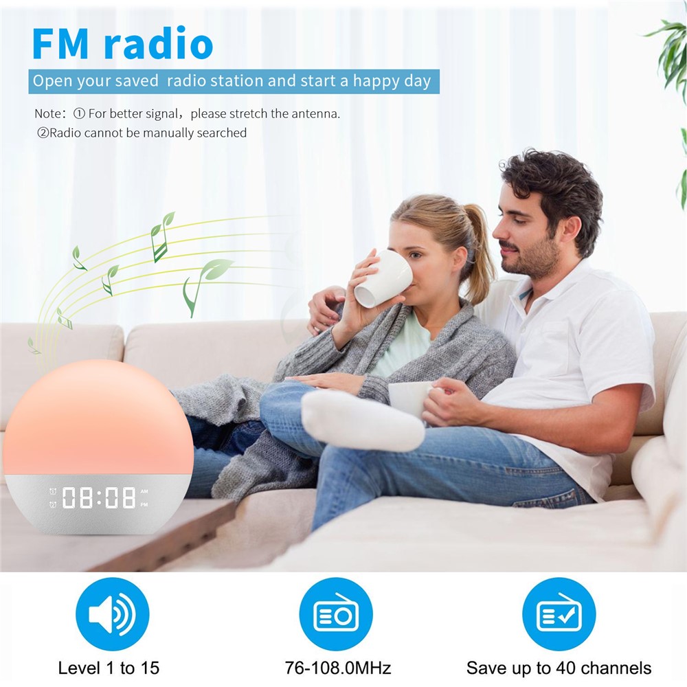  Nattlampa / Väckarklocka Med Soluppgång - Teknikhallen.se