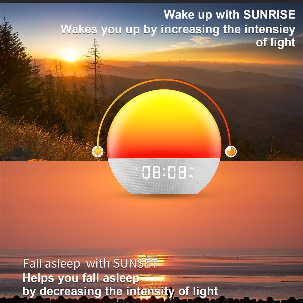 Nattlampa / Väckarklocka Med Soluppgång - Teknikhallen.se