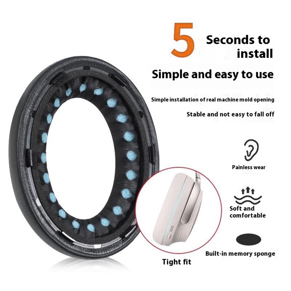  Öronkuddar För Bose QuietComfort Ultra Läder Vit - Teknikhallen.se