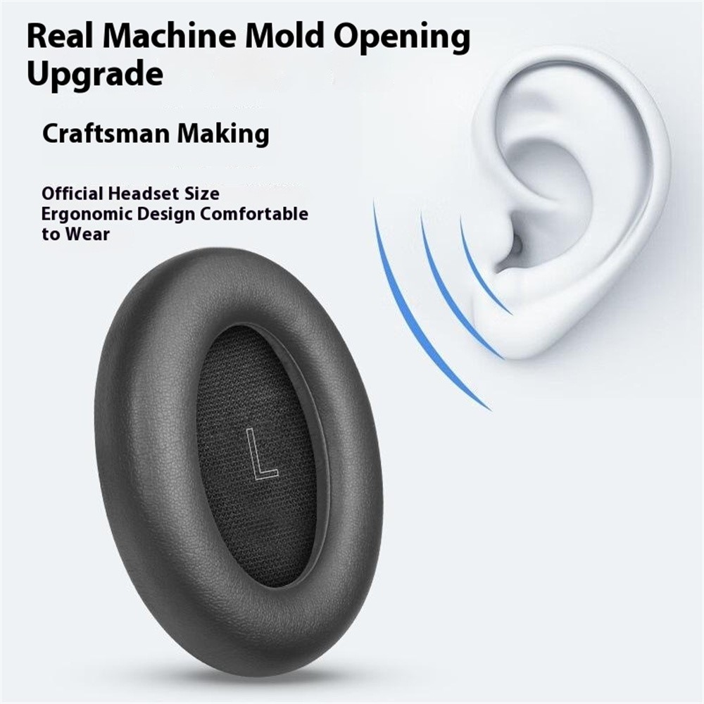  Öronkuddar För Bose QuietComfort Ultra Läder Grå - Teknikhallen.se